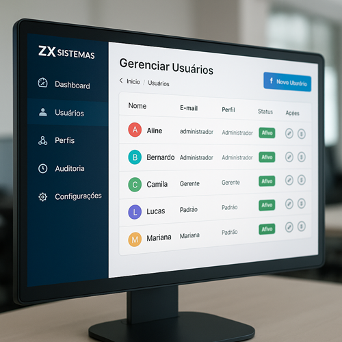 Gestão de usuários